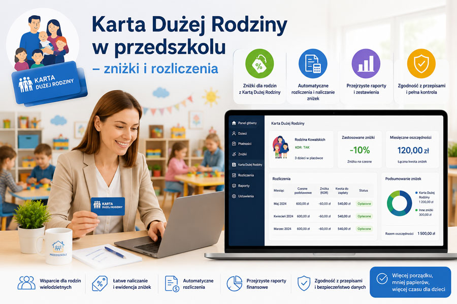 Intendentka przedszkola weryfikuje Kartę Dużej Rodziny w aplikacji mObywatel – karta dużej rodziny w przedszkolu rozliczenia 2026
