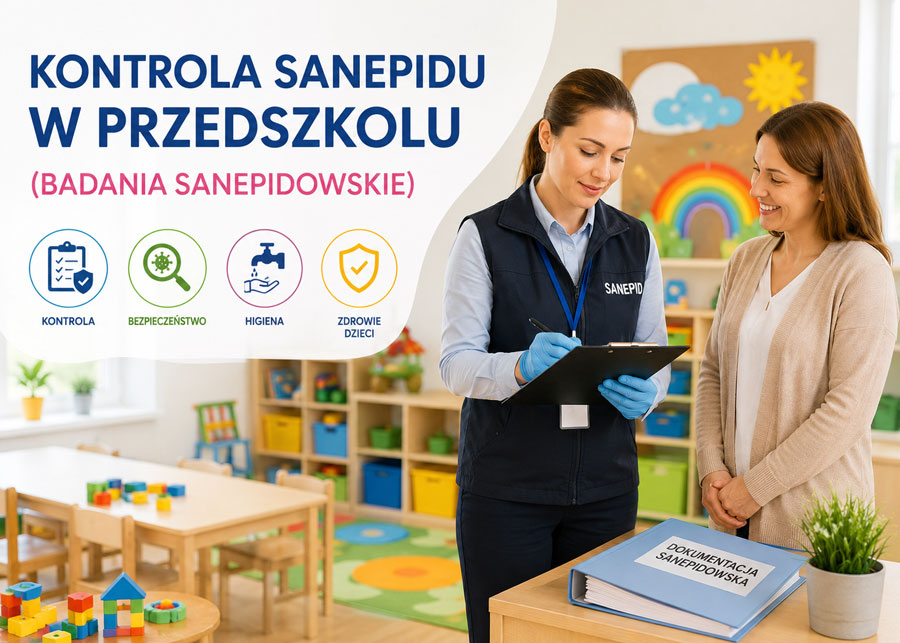 Dyrektor przedszkola przegląda dokumentację HACCP podczas przygotowania do kontroli Sanepidu – wymogi Sanepidu w przedszkolu 2026